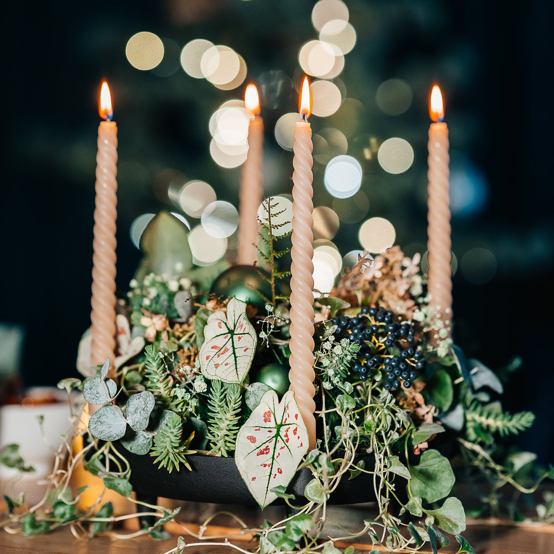 Tex 4 armet lysestage Ø29.5 cm